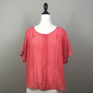 Anthropologie Maeve Sheer Silk Blouse